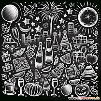 Frohes Neues Jahr Clipart