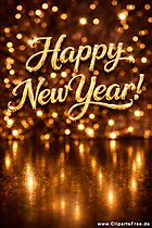 Happy New Year Text Clipart