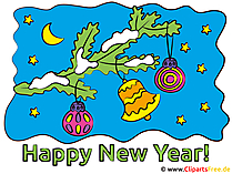 Beautiful Happy New Year Clipart