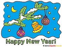 Beautiful Happy New Year Clipart
