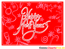 Happy New Year Grusskarte