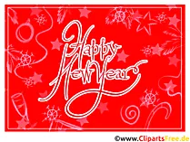 Happy New Year Grusskarte