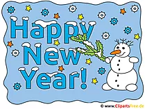 Happy New Year Karte