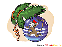 Kostenlose Grusskarte zu Silvester