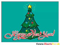 Kostenlose Silvesterkarte