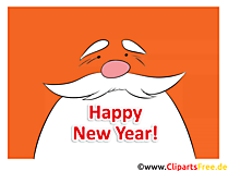 Lustige Grusskarten zum Silvester und Neujahr