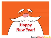 Lustige Grusskarten zum Silvester und Neujahr