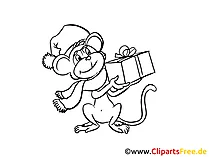 Monkey Coloring Sheet free