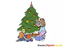 Neues Jahr Bilder mit Tannenbaum
