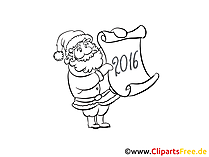 New Year Coloring Sheet