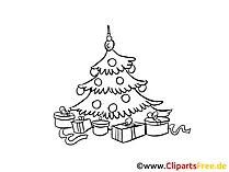 O Tannenbaum Ausmalbild zu Weihnachten und Silvester