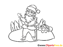 Santa Coloring Page Santa Coloring Page