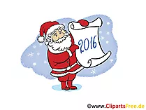 Silvester 2016 Clipart, Bild, Cartoon gratis