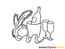 Silvester Bilder zum Ausmalen