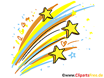 Silvester Cliparts mit Feuerwerk