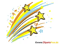 Silvester Cliparts mit Feuerwerk