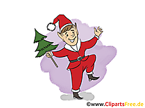 Silvesterparty Grusskarte, Bild, Clip Art, Cartoon