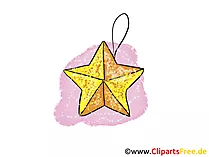 Stern Grusskarte, Clipart, Bild, Cartoon gratis