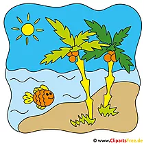 Beach Clip Art - Sommer Bilder gratis