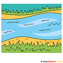 Fluss Clipart - Lizenzfreie und kostenlose Bilder zum Sommer