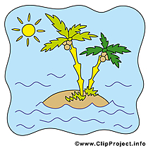 Insel Clipart - Sommer Bild