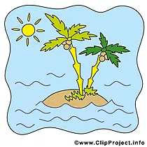 Insel Clipart - Sommer Bild