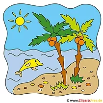 Palmen Clipart - Sommer Bilder gratis