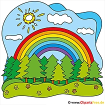 Regenbogen Clip-Art kostenlos