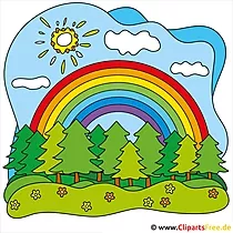 Regenbogen Clip-Art kostenlos