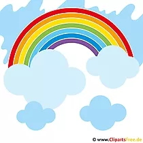 Regenbogen Clipart gratis