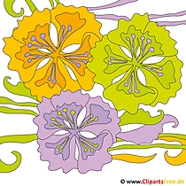 Sommer Cliparts - Blumen Bilder