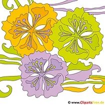 Sommer Cliparts - Blumen Bilder