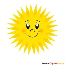 Sun clip art - letnie zdjęcie