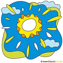 Sonne im Himmel Cliparts free