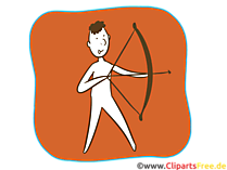 Bogenschießen Sport Icon-Clipart