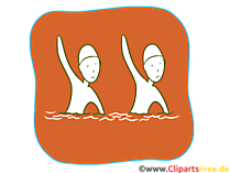 Synchronschwimmen Sport Icon-Clipart