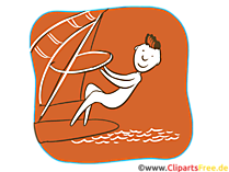 Windsurfing Sport Icon-Clipart