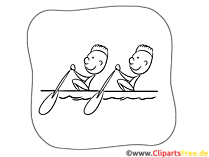 Rudern Männer Clipart