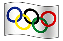 2021 Olympiade Flagge animiertes Gif-Clipart
