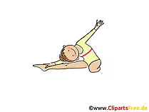 Akrobatin Bild, Sport Cliparts, Comic, Cartoon, Image gratis