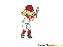 Baseball Bild, Cliparts Sport, Comic, Cartoon, Image gratis