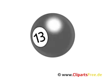 Billardkugel 13 - PNG Clipart transparent