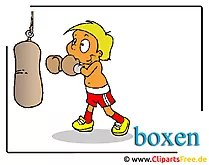 Boxen Cartoon Clipart free Olympiade