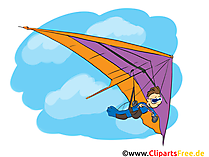 Deltaplan Bild, Comic, Illustration