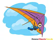 Deltaplan Bild, Comic, Illustration