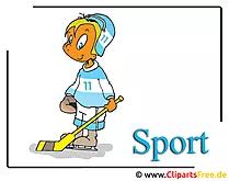 Eishockeyspieler Clipart Cartoon free - Eishockey Cliparts