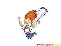 Fallschirm gleiten Clipart, Bild, Comic