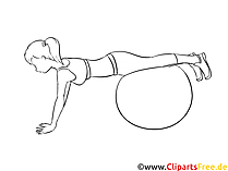 Workout at Home Clip Art, Illustration free