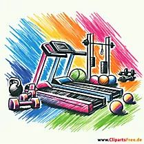 Fitnessstudio Clipart