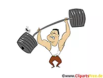 Gewichtheber Clipart, Illustration, Bild